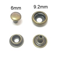 迷你特小 6MM 金屬四合扣, 服裝五金配件, 按扣, 銅鐵不銹鋼材質皆有