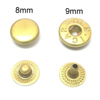 特小固定扣, 迷你彈簧押扣, 迷你特小四合扣, 材質黃銅 C2680 , 面寬 8MM 母扣 9MM , 四個組件為一組