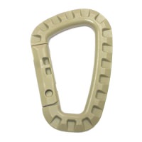 Molle 戰術D扣 ; 廣泛運用於生存戰術, 戶外登山, 運動運品, 軍用裝備等行業, 主要是透過戰術D扣及登山扣環相互扣緊於物件上面或者透過鉚合機台將戰術D扣固定住。戰術D扣, 戰術扣環