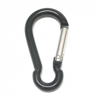 The aluminum carabiner, crafted from lightweight yet durable metal, serves as a reliable carabiner hook, making it an essential tool for outdoor enthusiasts and professionals alike. Its smooth, anodized surface resists corrosion, ensuring longevity even in harsh weather conditions.