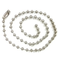 Produce various bead chain, ball chain, steel chain, metal chain, bolt ring clasp