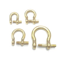 專業生產黃銅馬蹄扣 , 一字槽可拆卸純銅馬蹄扣, 鑰匙扣, 箱包皮具 DIY 配件