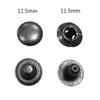 專業生產11.5mm 梅花扣, 櫻桃扣, 四合扣, 彈簧押扣, 釘扣, 金屬鈕釦, 魚眼釦, 急鈕, 車縫鈕, 大白扣, 螺絲公扣