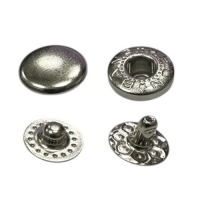 庫存供應10MM 金屬鐵鍍鎳彈簧押扣四合扣
