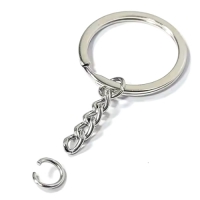 扁圈配4目鍊, 鑰匙扣, 雙圈, 鎖圈, 鎖匙圈, 匙扣, 圈扣, 鑰匙圈, 鎖匙鍊, 魚蝦扣, 龍蝦扣, 鎖匙排