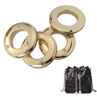 合金雞眼扣, 螺絲雞眼, 可做為精品箱包, 寵物繩帶, 織帶配件等, 材質鋅合金, 表面顏色掛鍍處理, 質感滿分