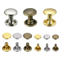 固定扣, 公母撞釘, 雙面鉚釘, 圓形子母釦, 雙包撞釘, 公母釘, Double Cap Rivets Studs