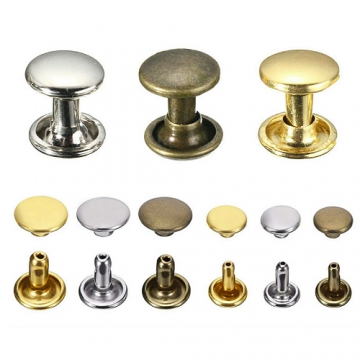 鉚釘 Rivet、是一種緊固件、用來鉚合固定工作物件、固定後需要用工具來破壞鉚釘、才能夠使物件分離、與螺絲緊固件結構不同、使用鉚釘來做結合固定的方式稱為鉚合 (鉚接)、鉚釘未安裝時候一端有凸起的圓柱體、在固定時會選用比工件長的鉚釘，固定時由鉚釘尾部插入工件事先加工的洞中，由於鉚釘較長，尾部會突出工件一小段，最後再用工具將尾部突出部份錘平時、鉚釘二側都有凸起的頭部，可以固定工件。鉚釘產品名稱有實心鉚釘、空心釘、公母螺絲釘、公母撞釘、固定扣、帳簿釘、中空鉚釘、開叉釘、虎骨扣、雙腳釘等。